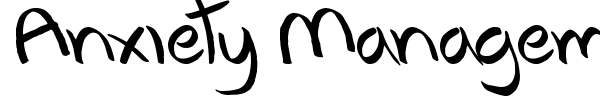 Anxiety Management font preview